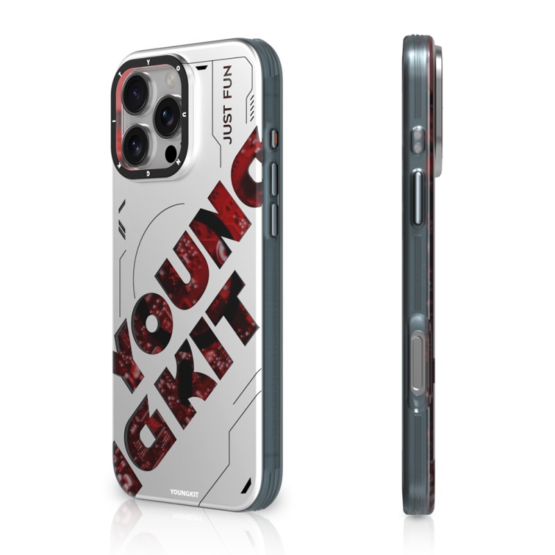 Apple iPhone 16 Pro Case Magsafe Charging Feature Airbag Double Layer Youngkit Future Series Cover - 3