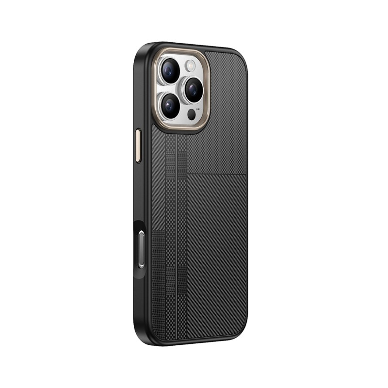 Apple iPhone 16 Pro Case Magsafe Charging Feature Carbon Fiber Look Zore Antina Cover - 10