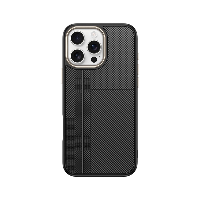 Apple iPhone 16 Pro Case Magsafe Charging Feature Carbon Fiber Look Zore Antina Cover - 3