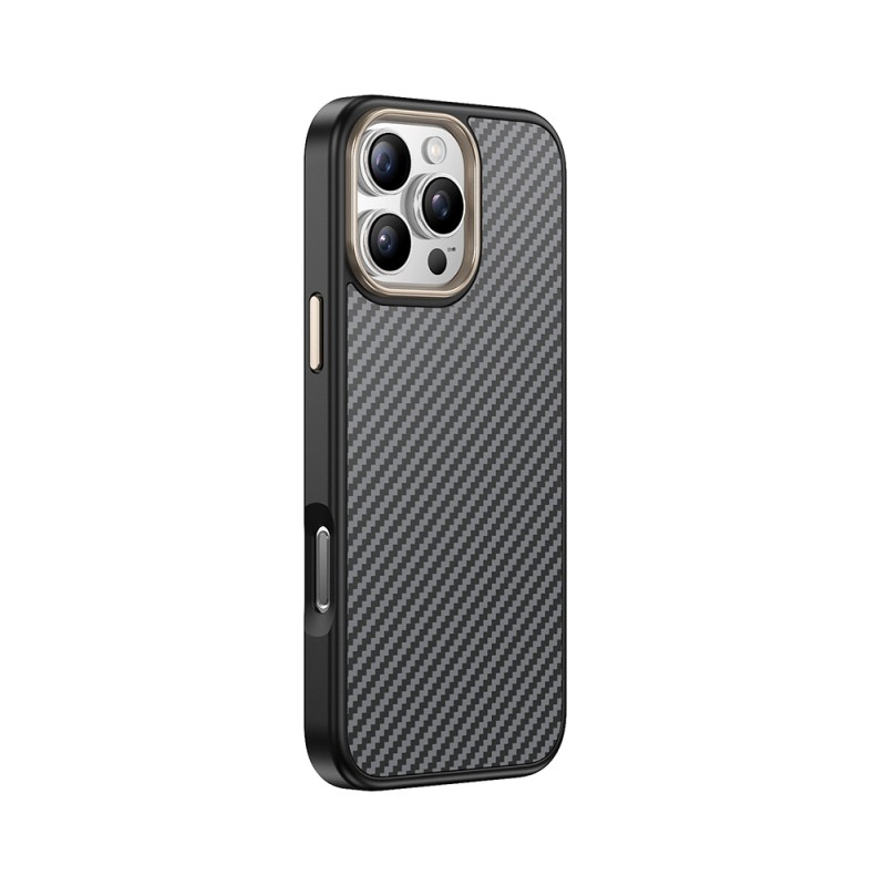 Apple iPhone 16 Pro Case Magsafe Charging Feature Carbon Fiber Look Zore Antina Cover - 16