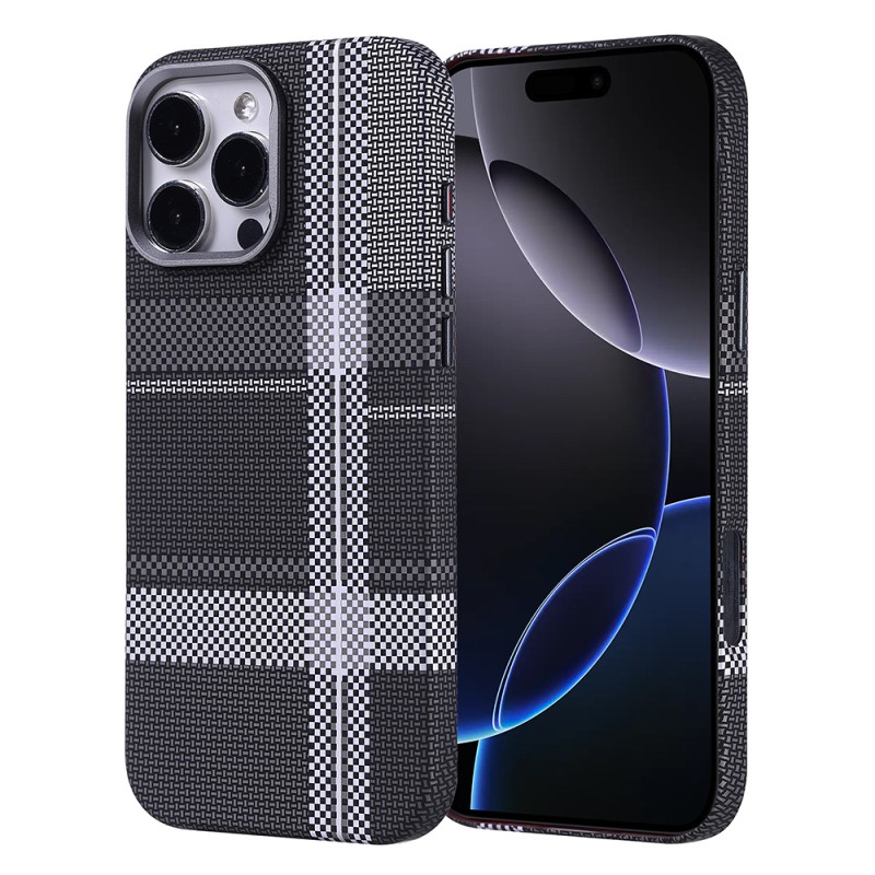 Apple iPhone 16 Pro Case Magsafe Charging Feature Carbon Fiber Look Zore Nekst Cover - 1