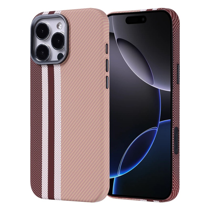 Apple iPhone 16 Pro Case Magsafe Charging Feature Carbon Fiber Look Zore Nekst Cover - 4