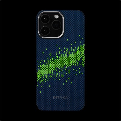 Apple iPhone 16 Pro Case MagSafe Charging Feature Lumintex Technology Phosphorescent Aramid Fiber Pitaka Tactile Woven Starpeak Series Milky Way Galaxy Cover - 6