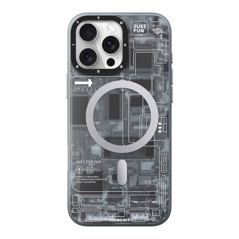 Apple iPhone 16 Pro Case  Magsafe Charging Feature YoungKit Technology Series Cover - 9