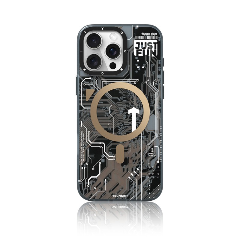 Apple iPhone 16 Pro Case  Magsafe Charging Feature YoungKit Technology Series Cover - 11
