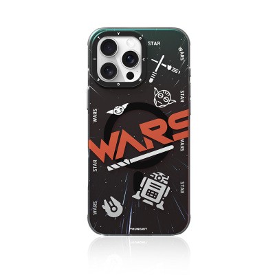 Apple iPhone 16 Pro Case Magsafe Charging Featured Airbag Hologram Design Youngkit Interstellar Series Cover - 6