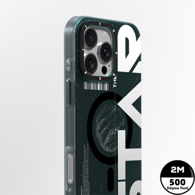 Apple iPhone 16 Pro Case Magsafe Charging Featured Airbag Hologram Design Youngkit Interstellar Series Cover - 11