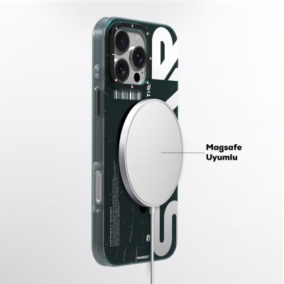 Apple iPhone 16 Pro Case Magsafe Charging Featured Airbag Hologram Design Youngkit Interstellar Series Cover - 12