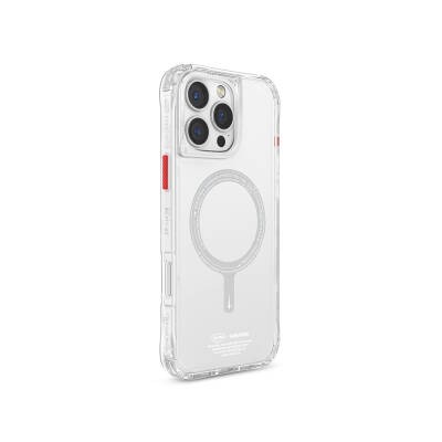 Apple iPhone 16 Pro Case Magsafe Charging Featured Transparent Airbag Design Skinarma Saido Cover - 9