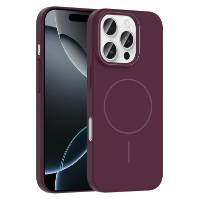 Apple iPhone 16 Pro Case Magsafe Charging Featured Zore Ruby Hard Cover - 6