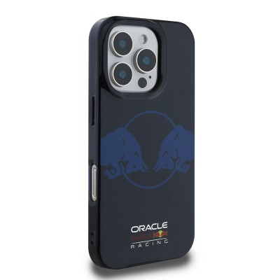 Apple iPhone 16 Pro Case Redbull Original Licensed Magsafe Charging Featured IML Double Bull Printed Hard PC Cover - 4
