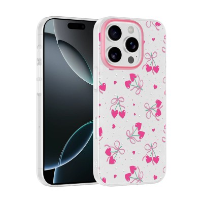 Apple iPhone 16 Pro Case with Camera Protector, Patterned Zore Clip Cover - 2
