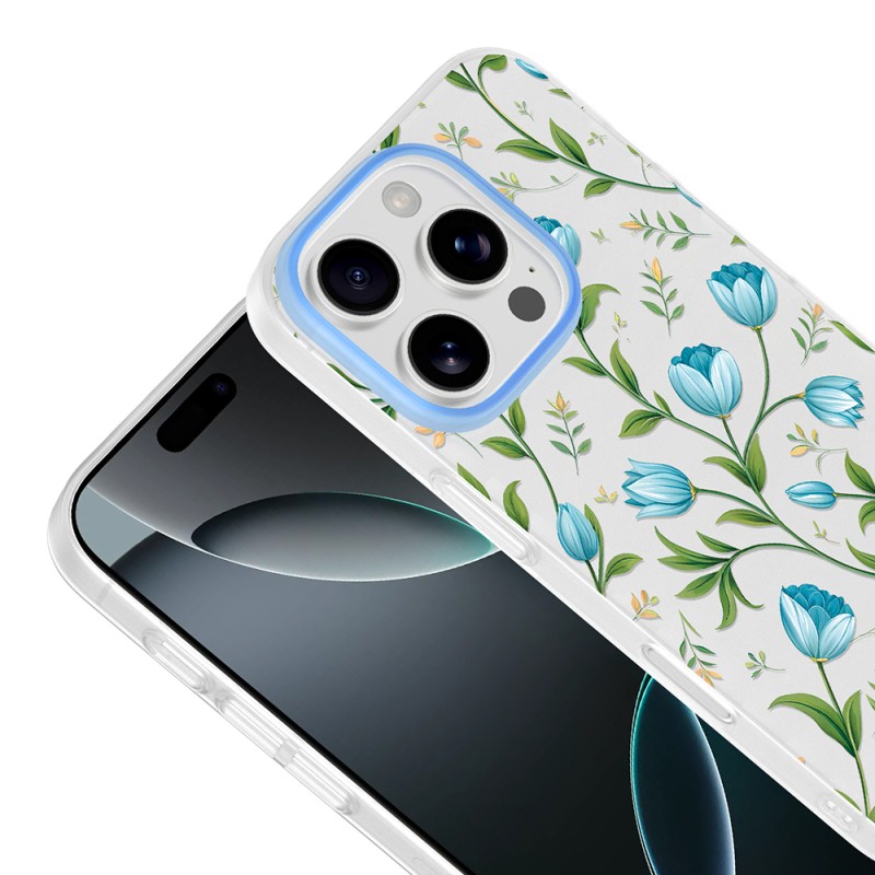 Apple iPhone 16 Pro Case with Camera Protector, Patterned Zore Clip Cover - 12