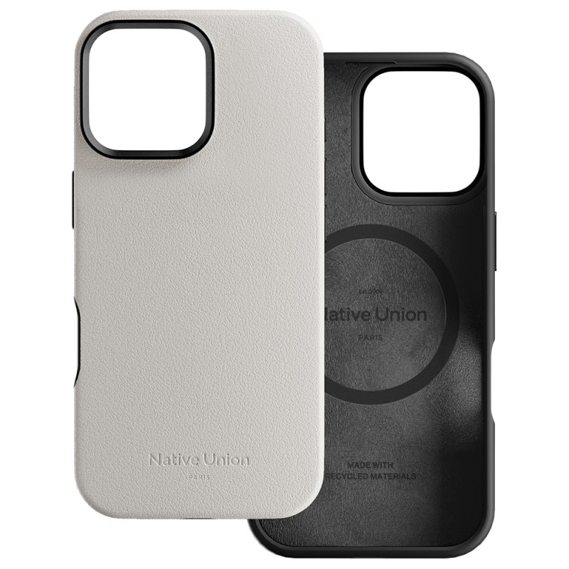 Apple iPhone 16 Pro Case with M-safe Charging Feature, Leather Look, Native Union 2024 Active Series Cover - 7