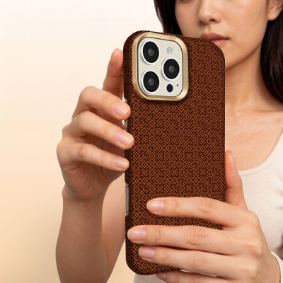 Apple iPhone 16 Pro Case with M-Safe Charging Feature, Zore Paris Vax Hard PC Cover - 8