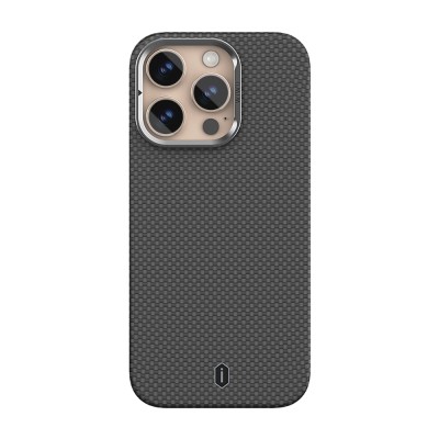 Apple iPhone 16 Pro Case Wiwu DCC-208 Magsafe Charged Camera Stand Aramid Fiber Design Cover - 2