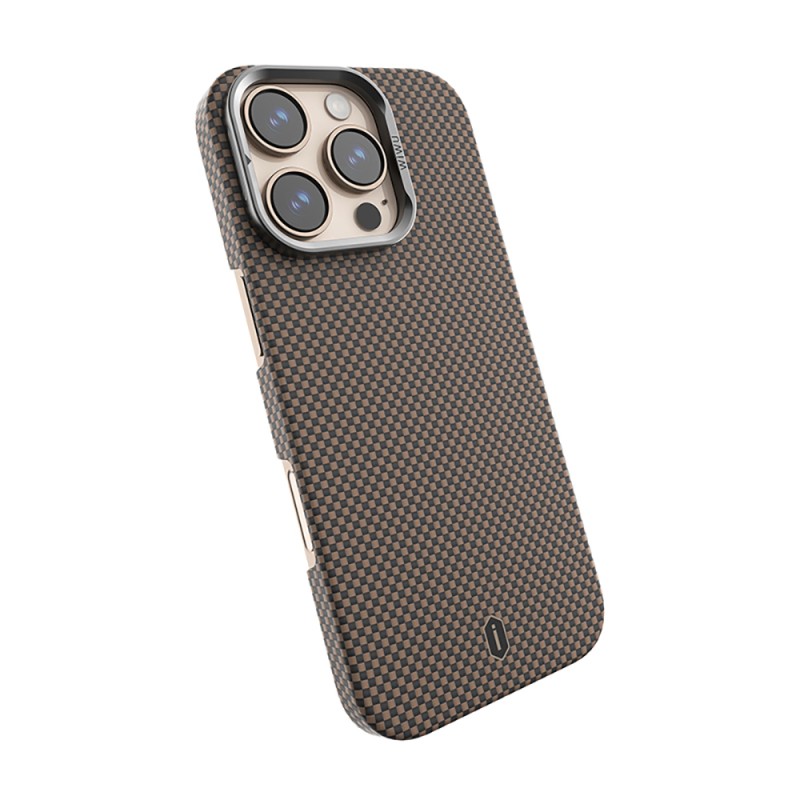 Apple iPhone 16 Pro Case Wiwu DCC-208 Magsafe Charged Camera Stand Aramid Fiber Design Cover - 17