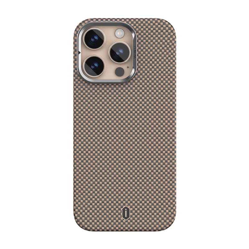 Apple iPhone 16 Pro Case Wiwu DCC-208 Magsafe Charged Camera Stand Aramid Fiber Design Cover - 3