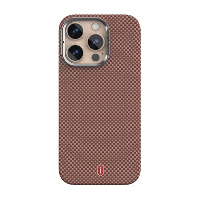 Apple iPhone 16 Pro Case Wiwu DCC-208 Magsafe Charged Camera Stand Aramid Fiber Design Cover - 4