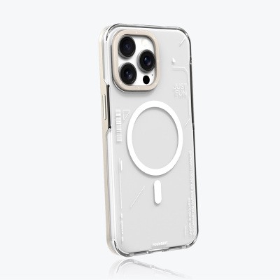 Apple iPhone 16 Pro Case Youngkit Mecha Cover with Magsafe Charging Feature and Removable Back Surface - 8