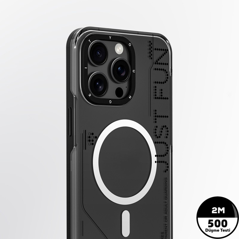 Apple iPhone 16 Pro Case Youngkit Mecha Cover with Magsafe Charging Feature and Removable Back Surface - 13