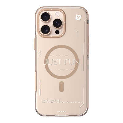 Apple iPhone 16 Pro Case Youngkit Mecha Cover with Magsafe Charging Feature and Removable Back Surface - 21