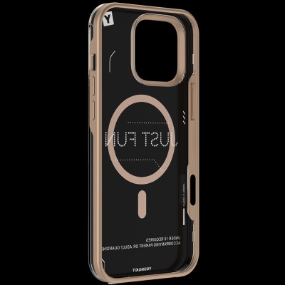 Apple iPhone 16 Pro Case Youngkit Mecha Cover with Magsafe Charging Feature and Removable Back Surface - 24