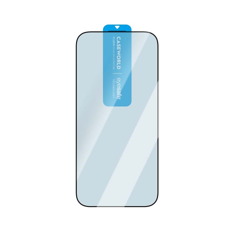 Apple iPhone 16 Pro CaseWorld 3D Eyesafe Mavi Işık Teknolojili 0.15mm Temperli Cam Ekran Koruyucu + Uygulama Aparatı - 6