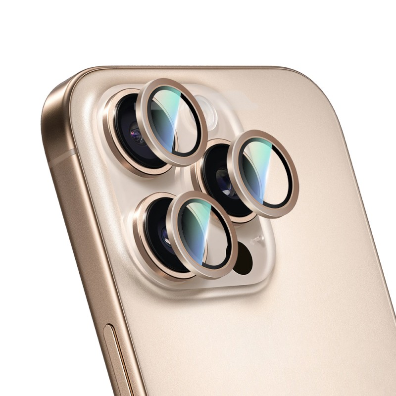 Apple iPhone 16 Pro CaseWorld Alloy Series Oleophobic Anti-Reflective Camera Lens Protector - 16