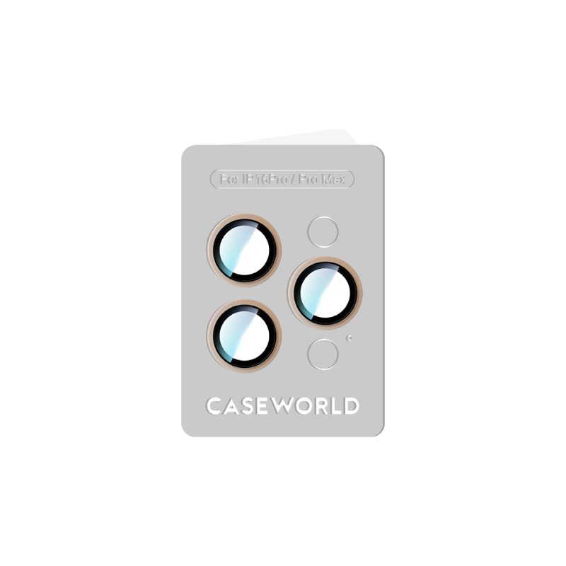 Apple iPhone 16 Pro CaseWorld Alloy Two-Color Serisi Lens Koruyucu - 18