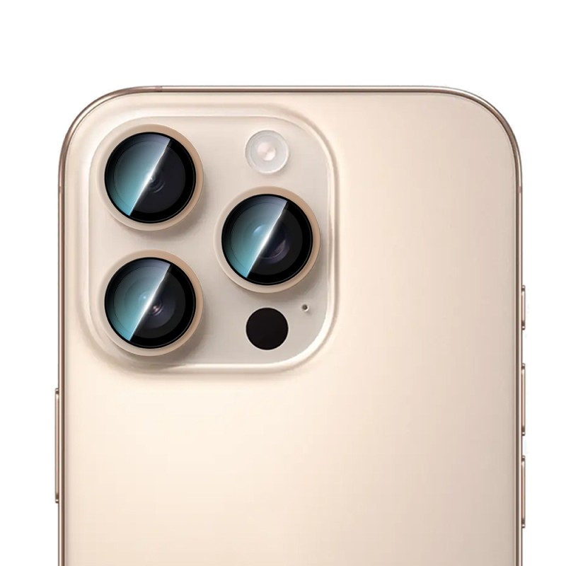 Apple iPhone 16 Pro CaseWorld Alloy Two-Color Serisi Lens Koruyucu - 2