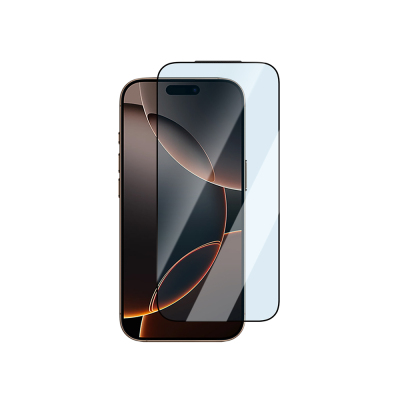 Apple iPhone 16 Pro CaseWorld Applicator Serisi 2.5D Eyesafe Mavi Işık Teknolojili 0.33mm Temperli Cam Ekran Koruyucu + Uygulama Aparatı - CaseWorld