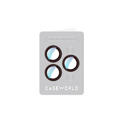 Apple iPhone 16 Pro CaseWorld Carbon Fiber Series Anti-Reflective Ultra Clear Camera Lens Protector - 9