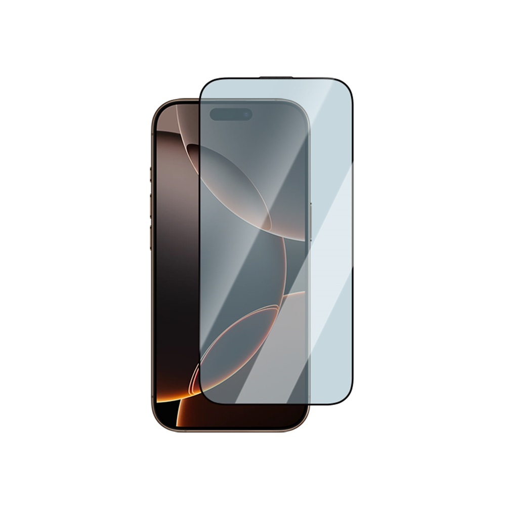 Apple iPhone 16 Pro CaseWorld EyeGuard Serisi 2.5D Eyesafe Teknolojili Cam Ekran Koruyucu - Şeffaf