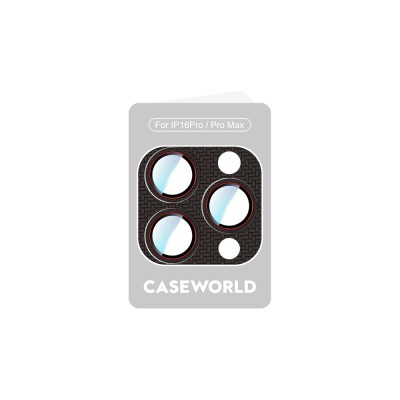 Apple iPhone 16 Pro CaseWorld Karbon Fiber Serisi Anti Reflective Ultra Clear Full Kamera Lens Koruyucu - 10