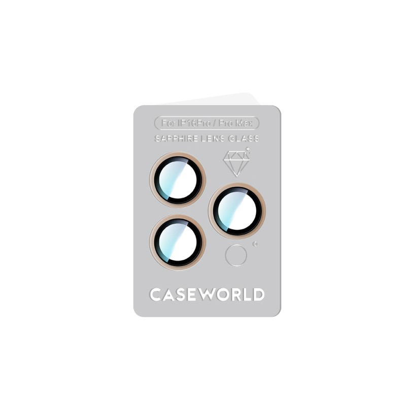 Apple iPhone 16 Pro CaseWorld Sapphire Series Anti-Reflective Lens Protector - 14