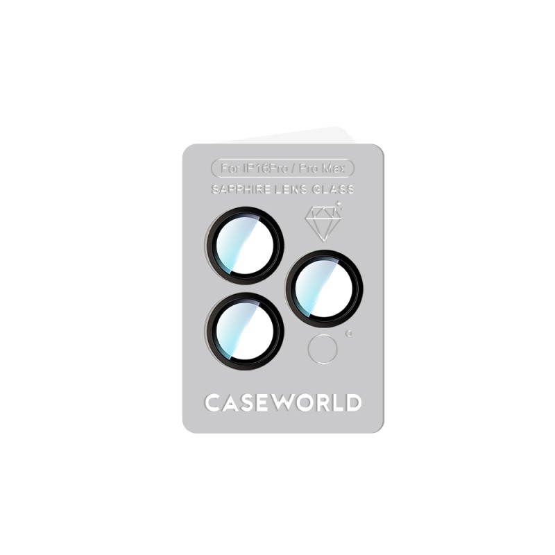 Apple iPhone 16 Pro CaseWorld Sapphire Serisi Anti Reflective Lens Koruyucu - 15