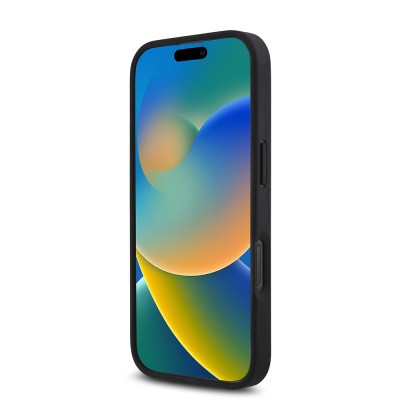 Apple iPhone 16 Pro Kılıf BMW Orjinal Lisanslı M-safe Şarj Özellikli M Logolu Üç Çizgili Dikiş Detaylı Meshed Tricolor Stripes Kapak - 7