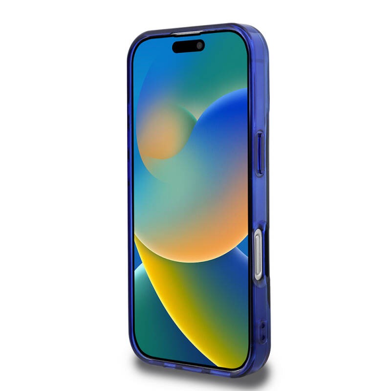 Apple iPhone 16 Pro Kılıf BMW Orjinal Lisanslı M-safe Şarj Özellikli M Logolu Üç Renk Çizgili Motorsport Circle Kapak - 24