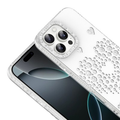Apple iPhone 16 Pro Kılıf Damla Taşlı Zore Rivas Sert PC Kapak - 8