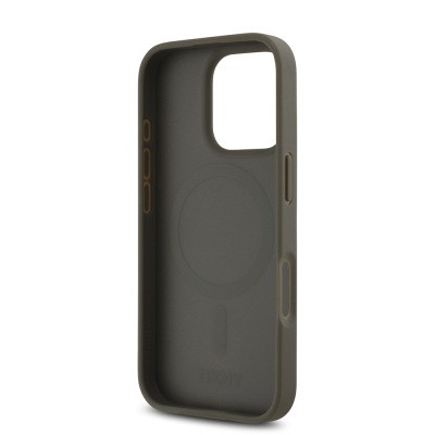 Apple iPhone 16 Pro Kılıf DKNY Orjinal Lisanslı M-safe Şarj Özellikli 3D Yazılı Repeat Pattern Kapak - 9