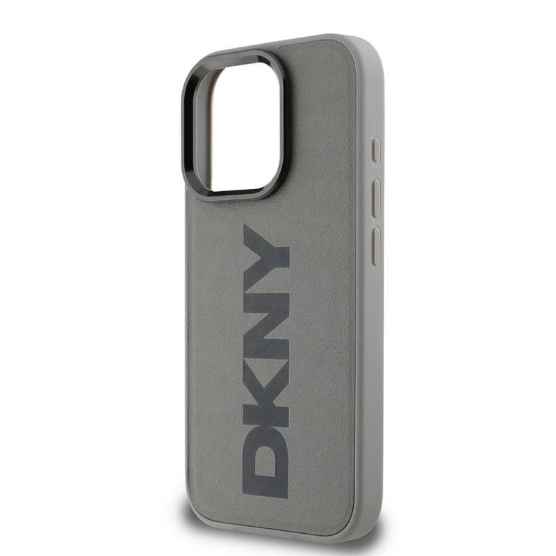 Apple iPhone 16 Pro Kılıf DKNY Orjinal Lisanslı M-safe Şarj Özellikli PU Deri Plain Kapak - 8