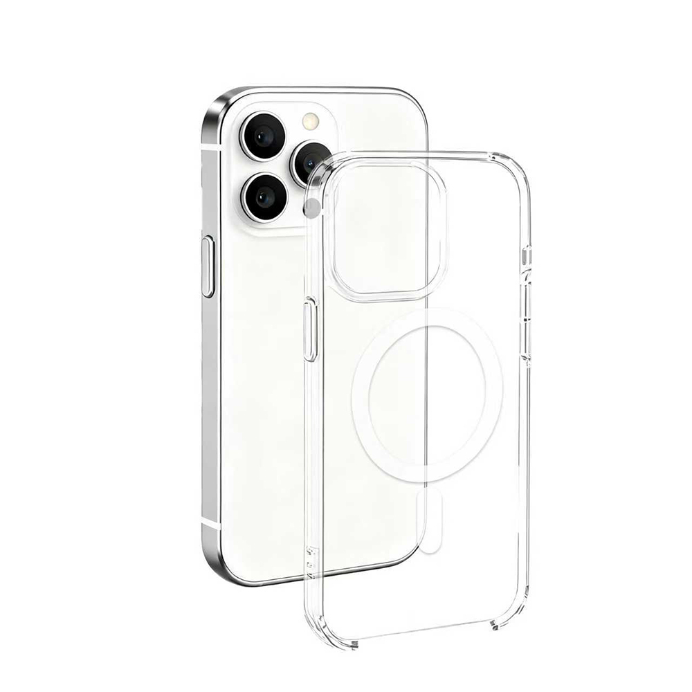 iPhone 16 Pro Kılıf IC Çipli Zore Wireless Şarj Özellikli Şeffaf Orjin Kapak - Şeffaf