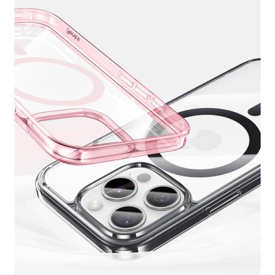 Apple iPhone 16 Pro Kılıf M-safe Şarj Özellikli Airbagli Şeffaf Benks LucentPro Serisi Kapak - 5