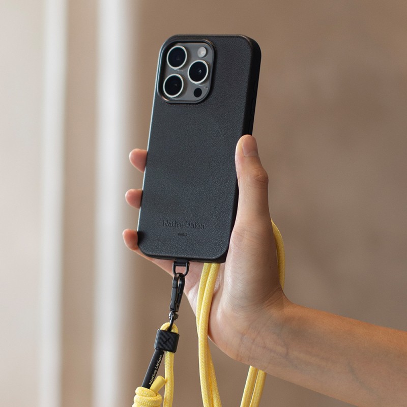 Apple iPhone 16 Pro Kılıf M-safe Şarj Özellikli Deri Görünümlü Native Union 2024 Active Serisi Kapak - 13