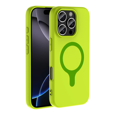 Apple iPhone 16 Pro Kılıf M-Safe Şarj Özellikli Zore Aris Silikon Kapak - Zore