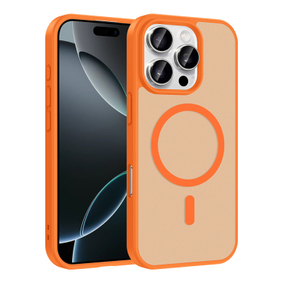 Apple iPhone 16 Pro Kılıf M-safe Şarj Özellikli Zore Babet Kapak - Zore