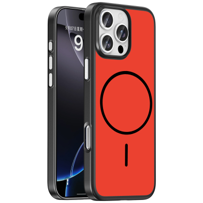Apple iPhone 16 Pro Kılıf M-Safe Şarj Özellikli Zore Lora PC Kapak - Zore