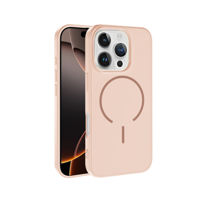 Apple iPhone 16 Pro Kılıf M-safe Şarj Özellikli Zore Meta Kapak - Zore