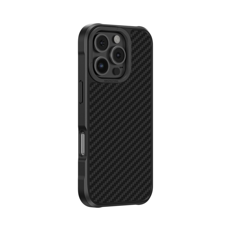 Apple iPhone 16 Pro Kılıf M-safe Şarj Özellikli 1500D Aramid Fiber Amazingthing Titan Max Serisi Kapak - 4